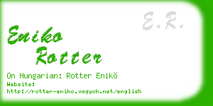 eniko rotter business card