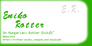 eniko rotter business card